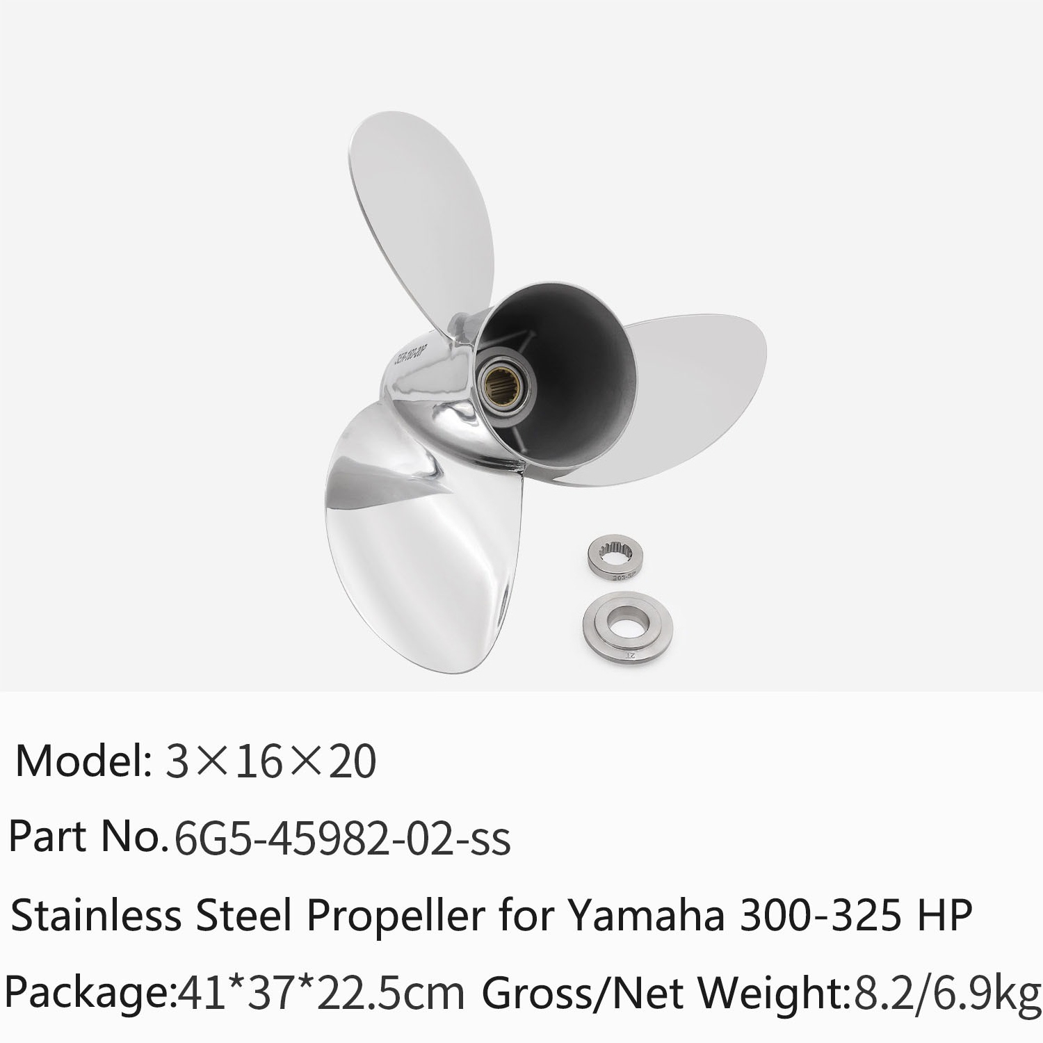 Outboard Motor Propeller Stainless - Baling-baling Motor Tempel Baja Tahan Karat
