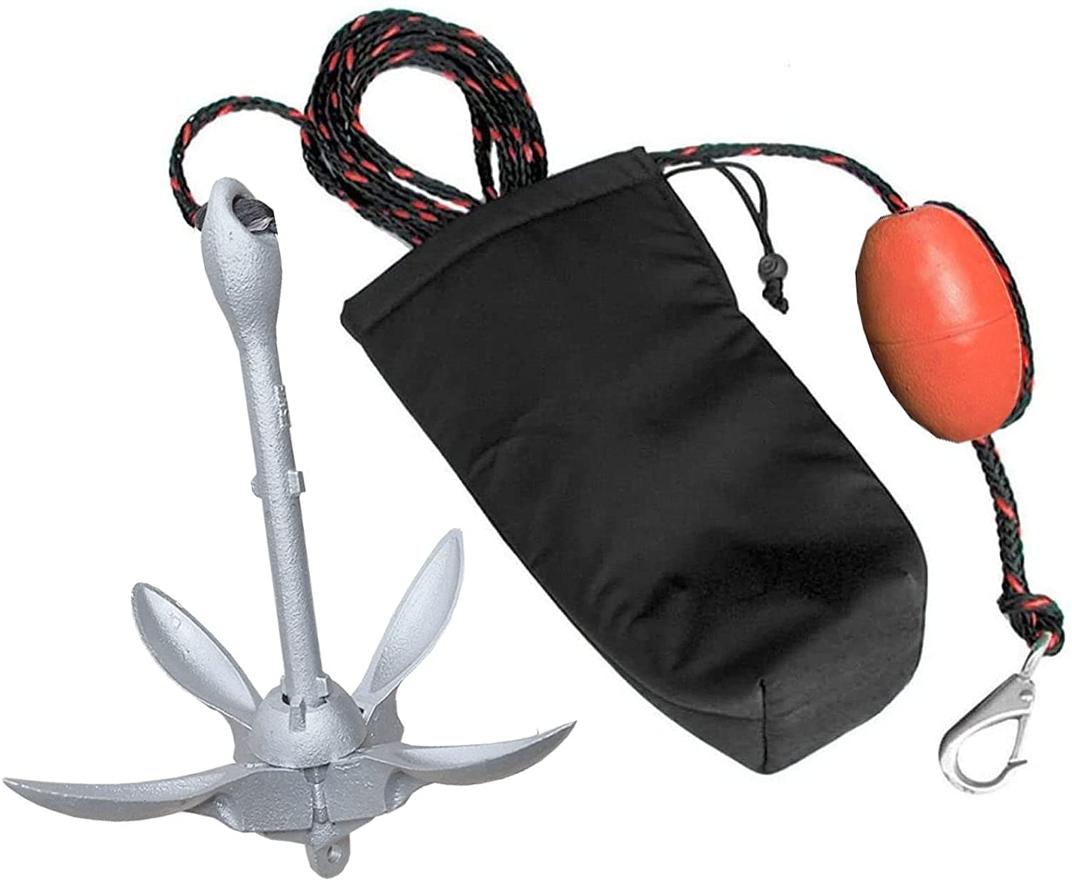 Boat Anchor Kit Galvanized - 1.5 Lbs 0.7Kg Kayak Laut Alat