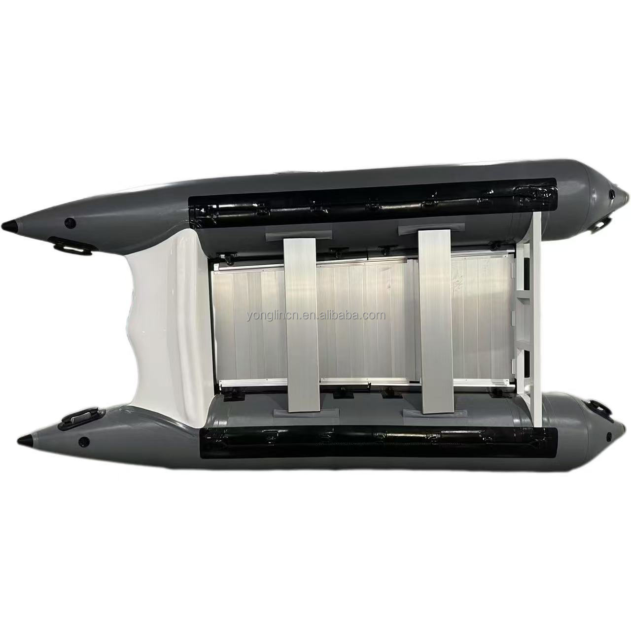 Inflatable Boat 3.3M Pvc - Perahu Katamaran Pontoon Inflatable Zapcat Thundercat