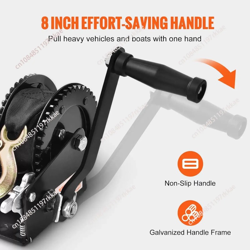 Boat Trailer Winch Strap - Winch Tangan Kapasitas Tarik 2500 lbs