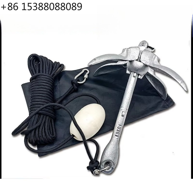 Boat Anchor Kit Galvanized - Kit Jangkar Lipat Baja Karbon Galvanis