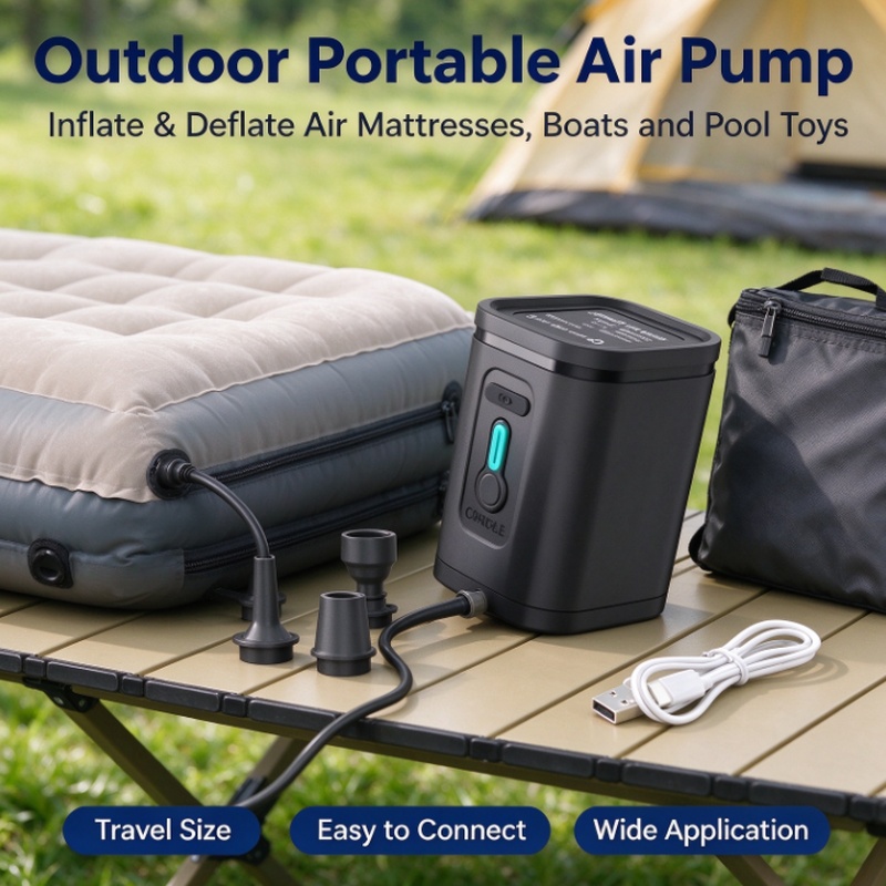 Inflatable Boat Electric Pump - Pompa Udara Mini Isi Ulang USB,