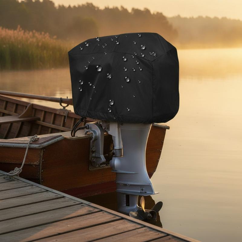 Outboard Motor Cover Waterproof - Penutup Motor Tempel Lengkap 15-250HP, Kain