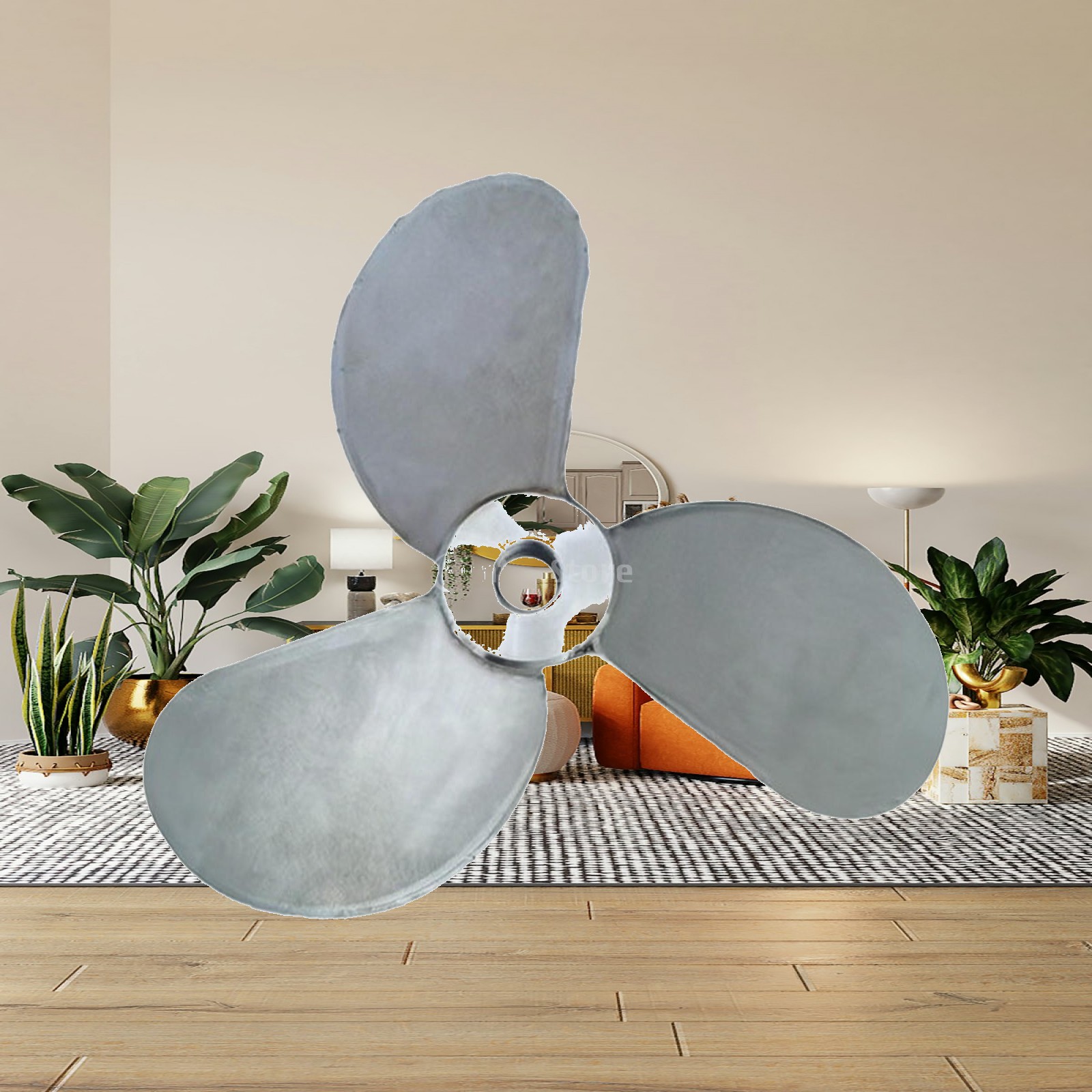 Outboard Motor Propeller Stainless - Baling-baling untuk Mesin Tempel, 170mm, Bahan
