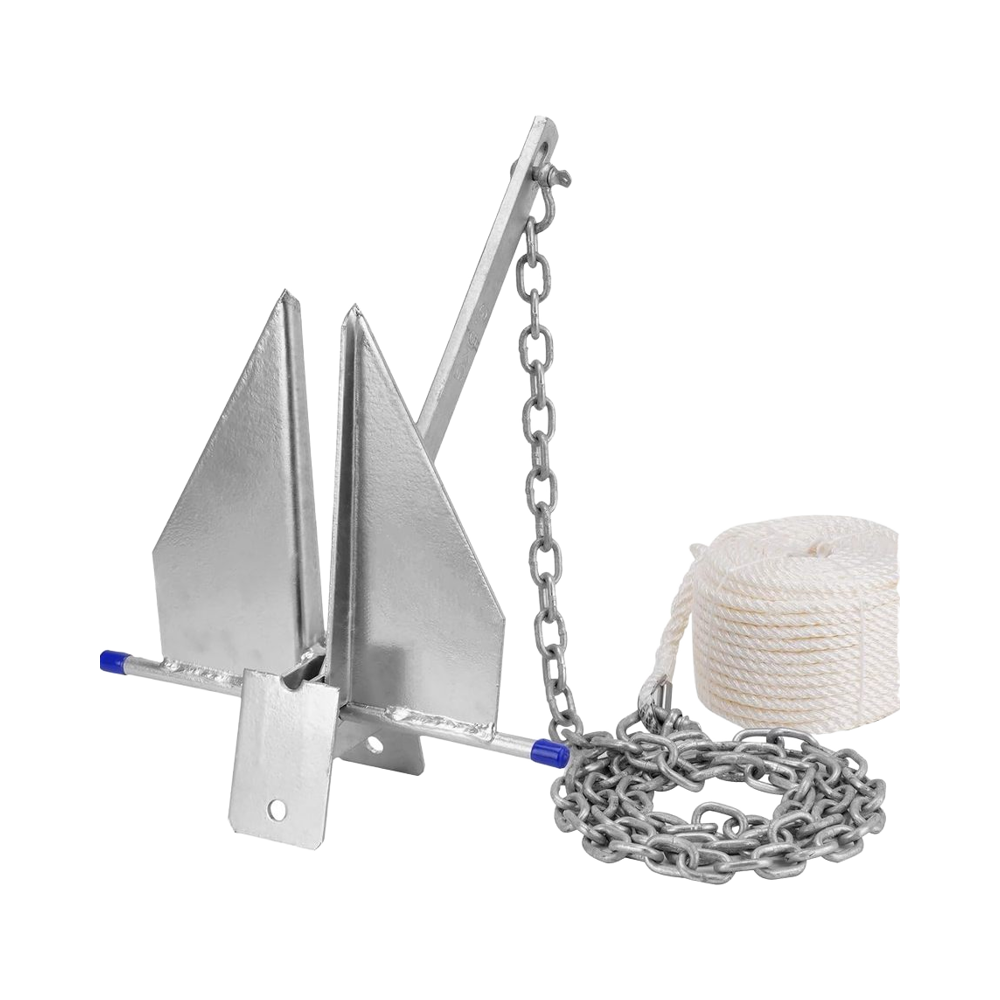 Boat Anchor Kit Galvanized - Kit Jangkar Kapal Tugas Berat Model