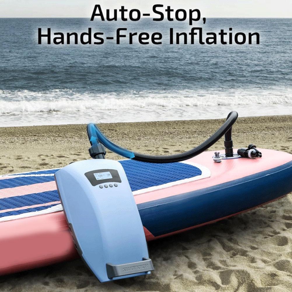Inflatable Boat Electric Pump - Kit Selang Udara dengan 7 Nozel,
