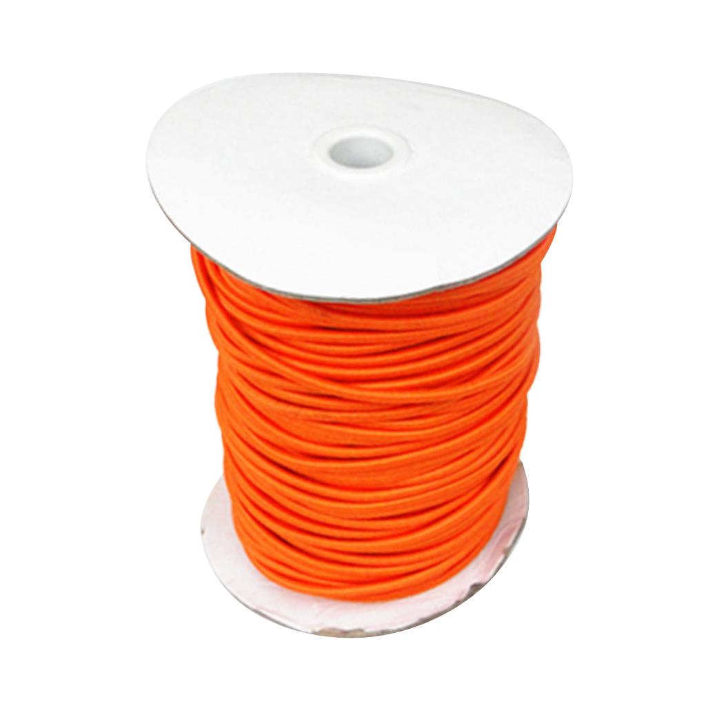 Boat Trailer Winch Strap - Tali Bungee Elastis Oranye 4mm Inti