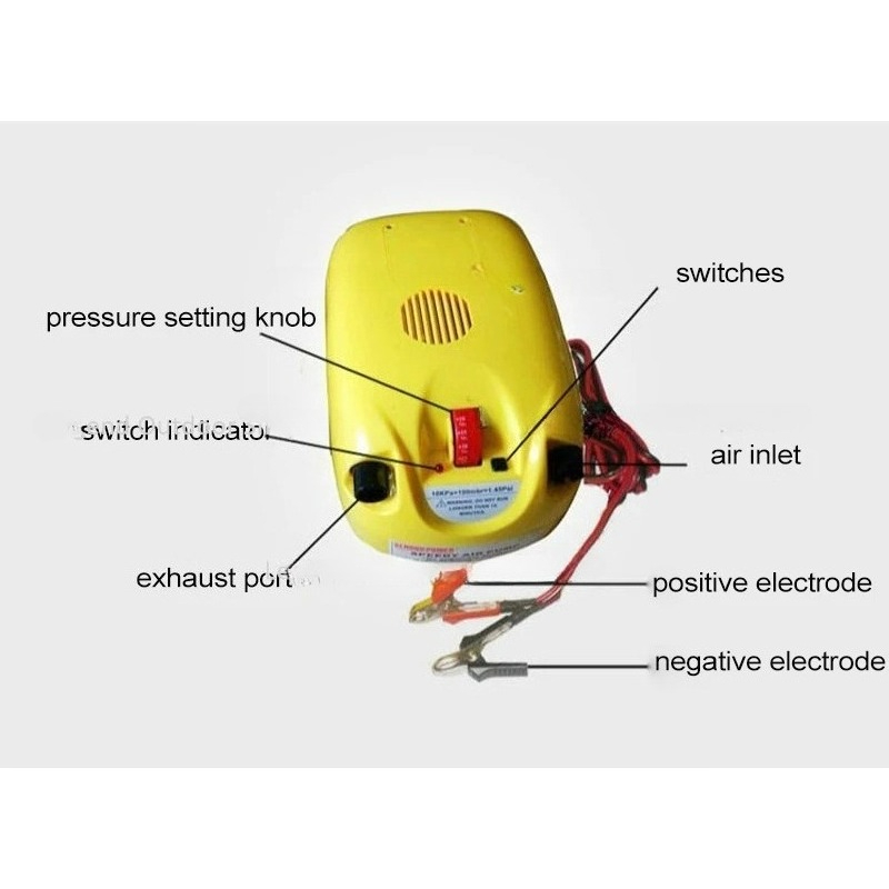 Pompa Udara Listrik Tekanan Ti - Inflatable Boat Electric Pump ulasan dan harga