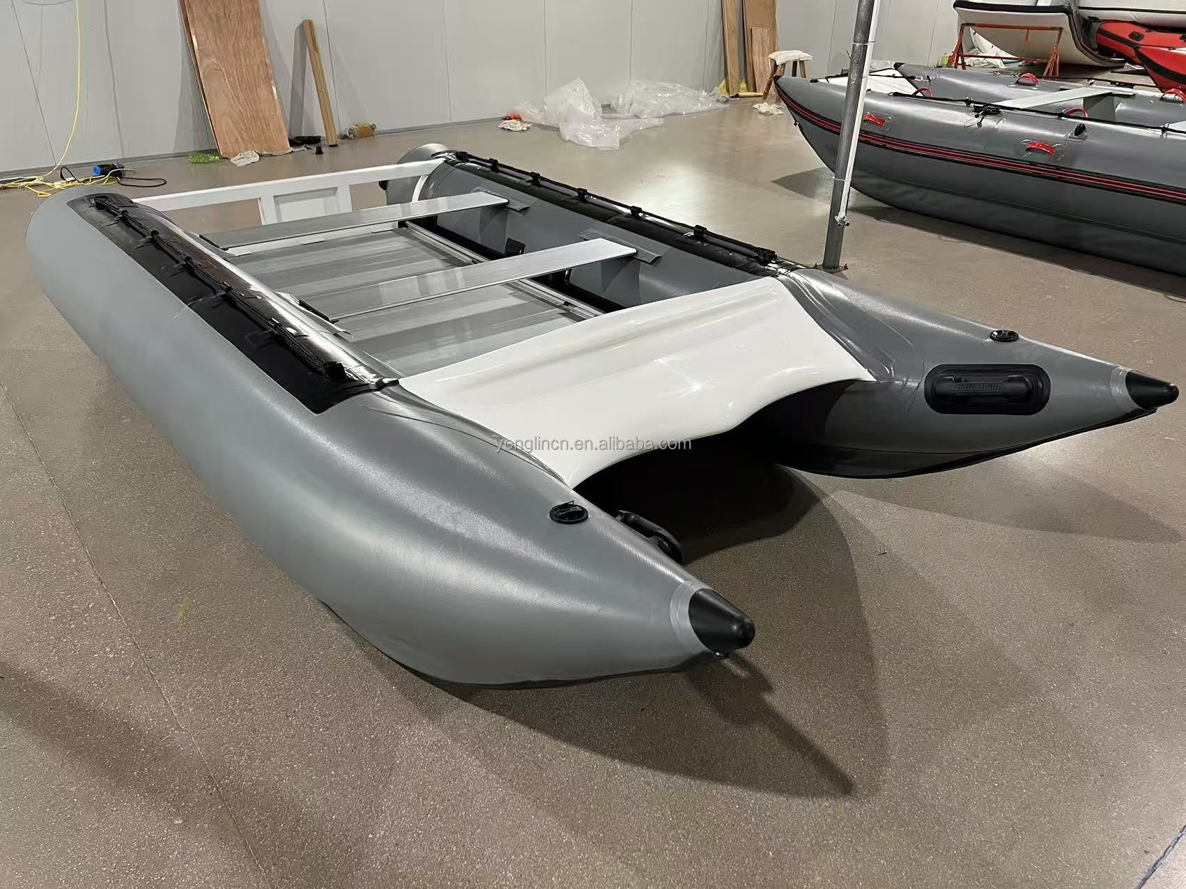 Perahu Katamaran Pontoon Infla - Inflatable Boat 3.3M Pvc ulasan dan harga