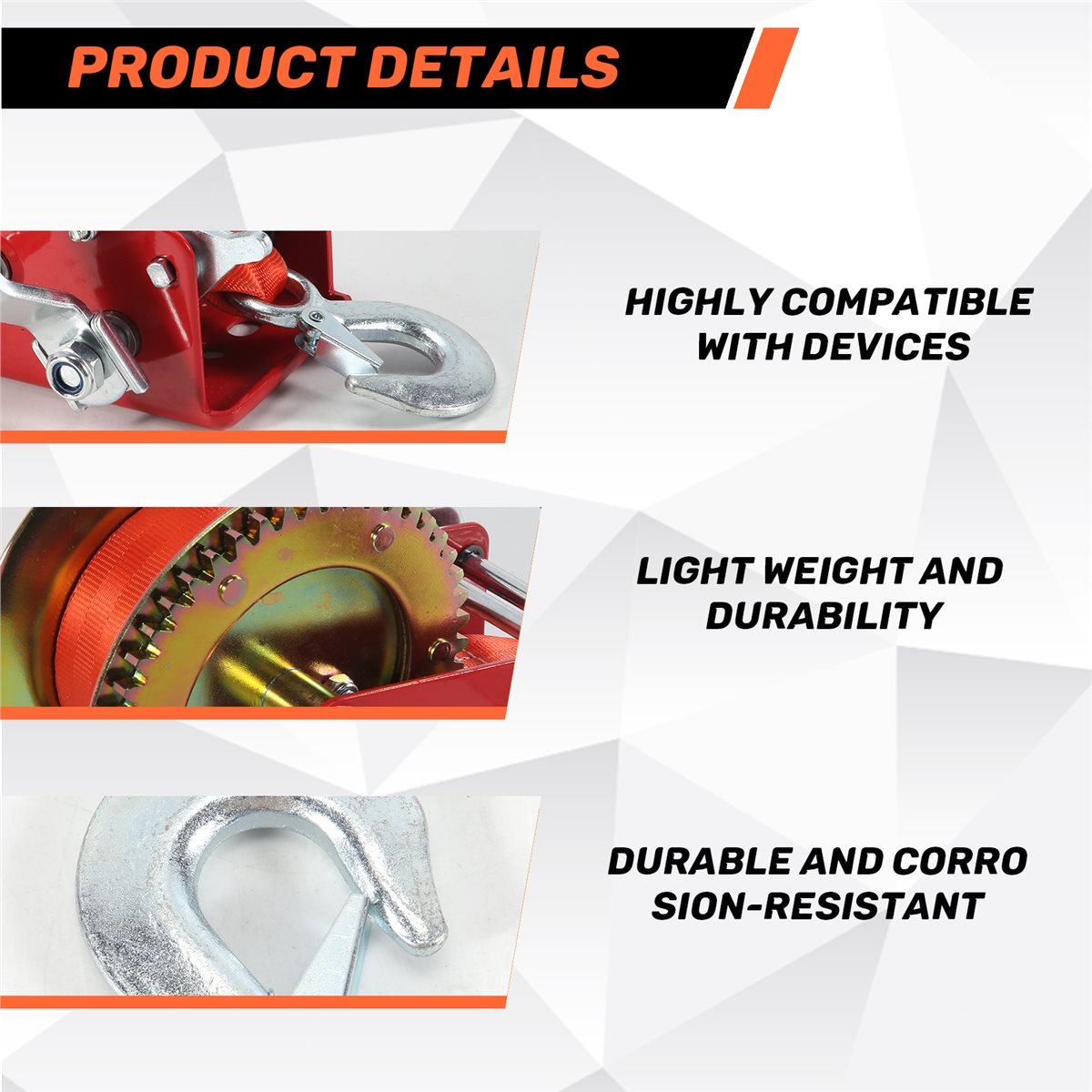 ABLK Derek Perahu dengan Kapas - Boat Trailer Winch Strap ulasan dan harga