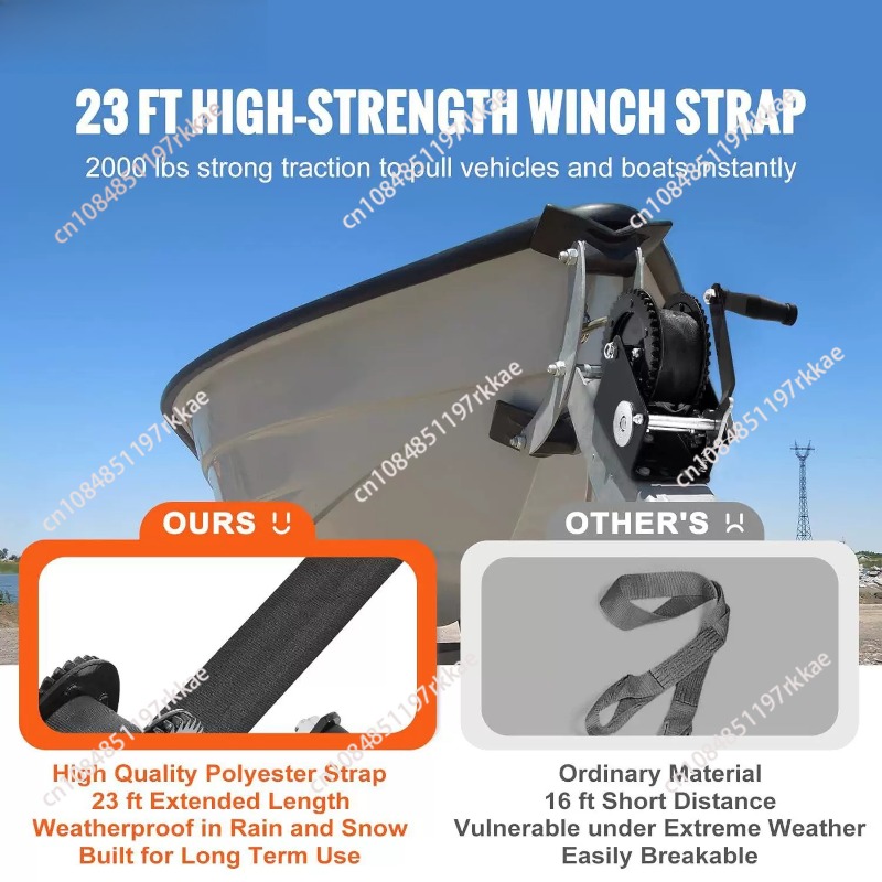 Winch Tangan Kapasitas Tarik 2 - Boat Trailer Winch Strap ulasan dan harga