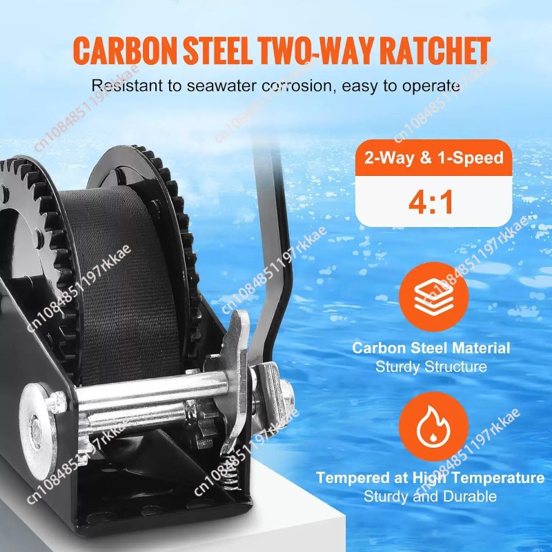 Winch Tangan Kapasitas Tarik 2 - Boat Trailer Winch Strap ulasan dan harga