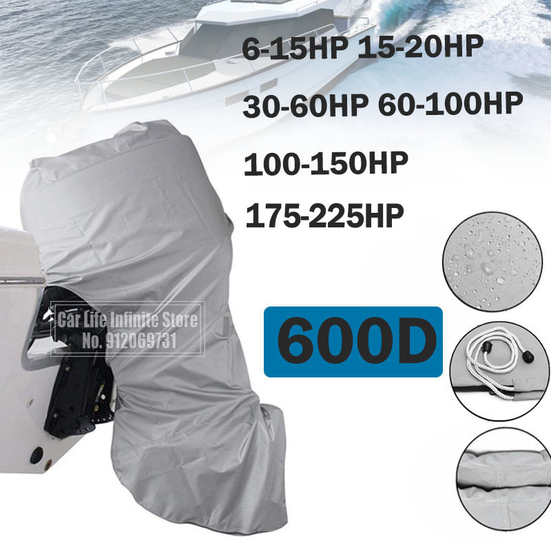 600D 6-225HP penutup mesin Mot - Outboard Motor Cover Waterproof ulasan dan harga