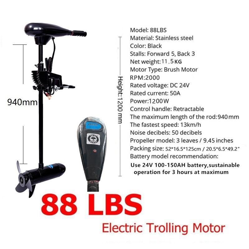 Kayak Tiup PVC 88lbs dengan Mo - Electric Outboard Motor 3Hp ulasan dan harga