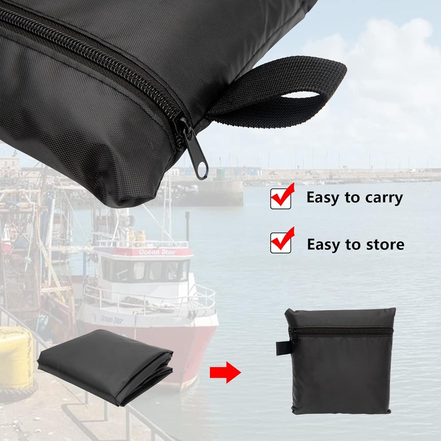 1 Buah Penutup Perahu Mesin PA - Outboard Motor Cover Waterproof ulasan dan harga