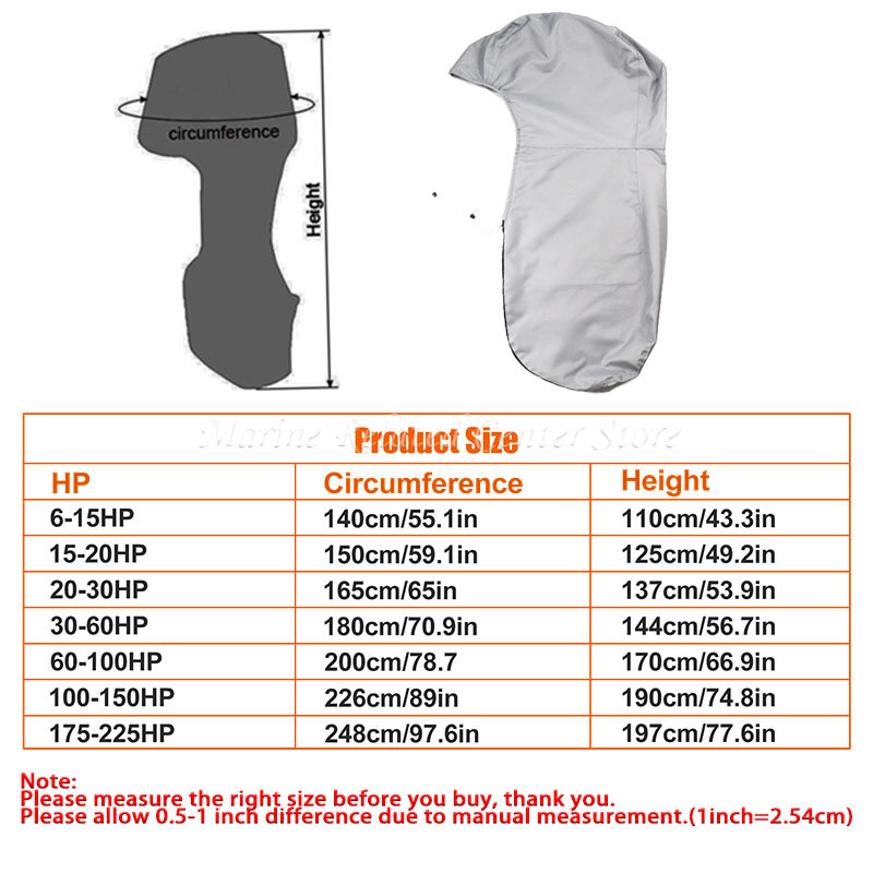 Penutup Mesin Perahu 420D Abu- - Outboard Motor Cover Waterproof ulasan dan harga