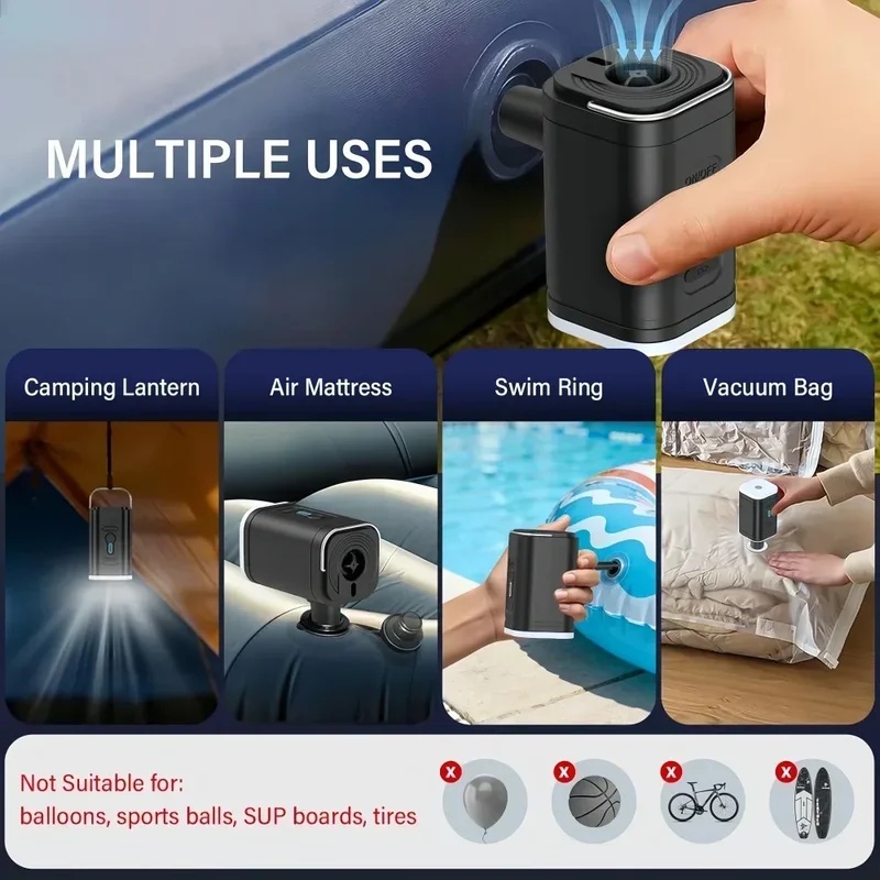 Pompa Udara Mini Isi Ulang USB - Inflatable Boat Electric Pump ulasan dan harga
