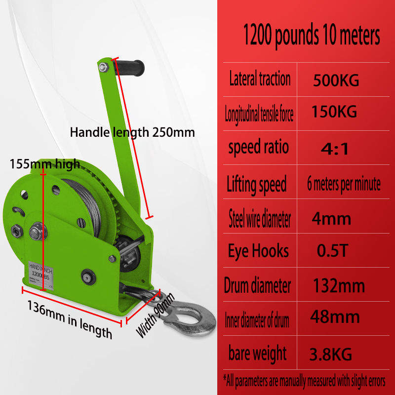Kerekan Manual dua arah mengun - Boat Trailer Winch Strap ulasan dan harga