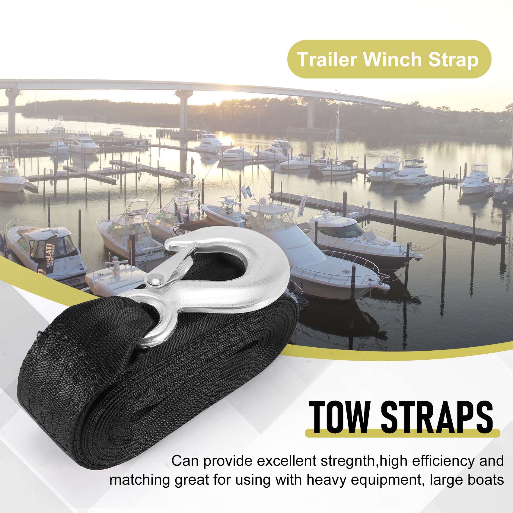 A01K – Tali Pengganti untuk De - Boat Trailer Winch Strap ulasan dan harga