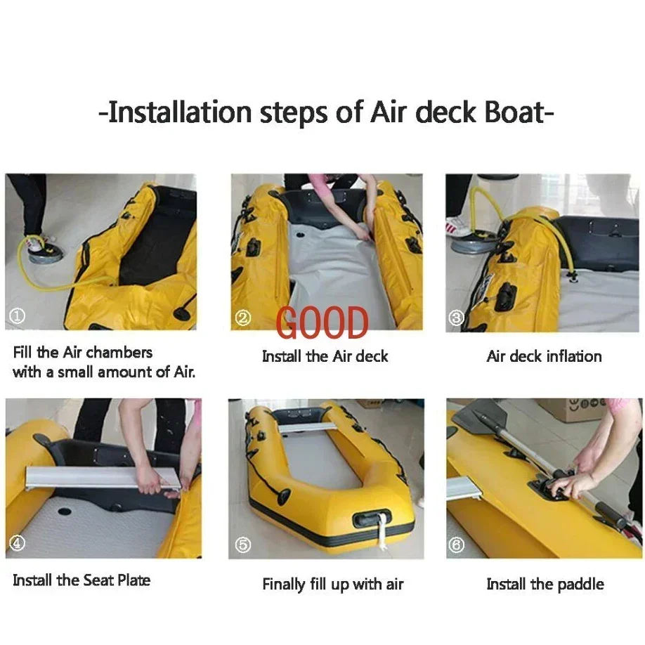 Perahu Karet Tiup 2.3~3.3m den - Inflatable Boat 3.3M Pvc ulasan dan harga