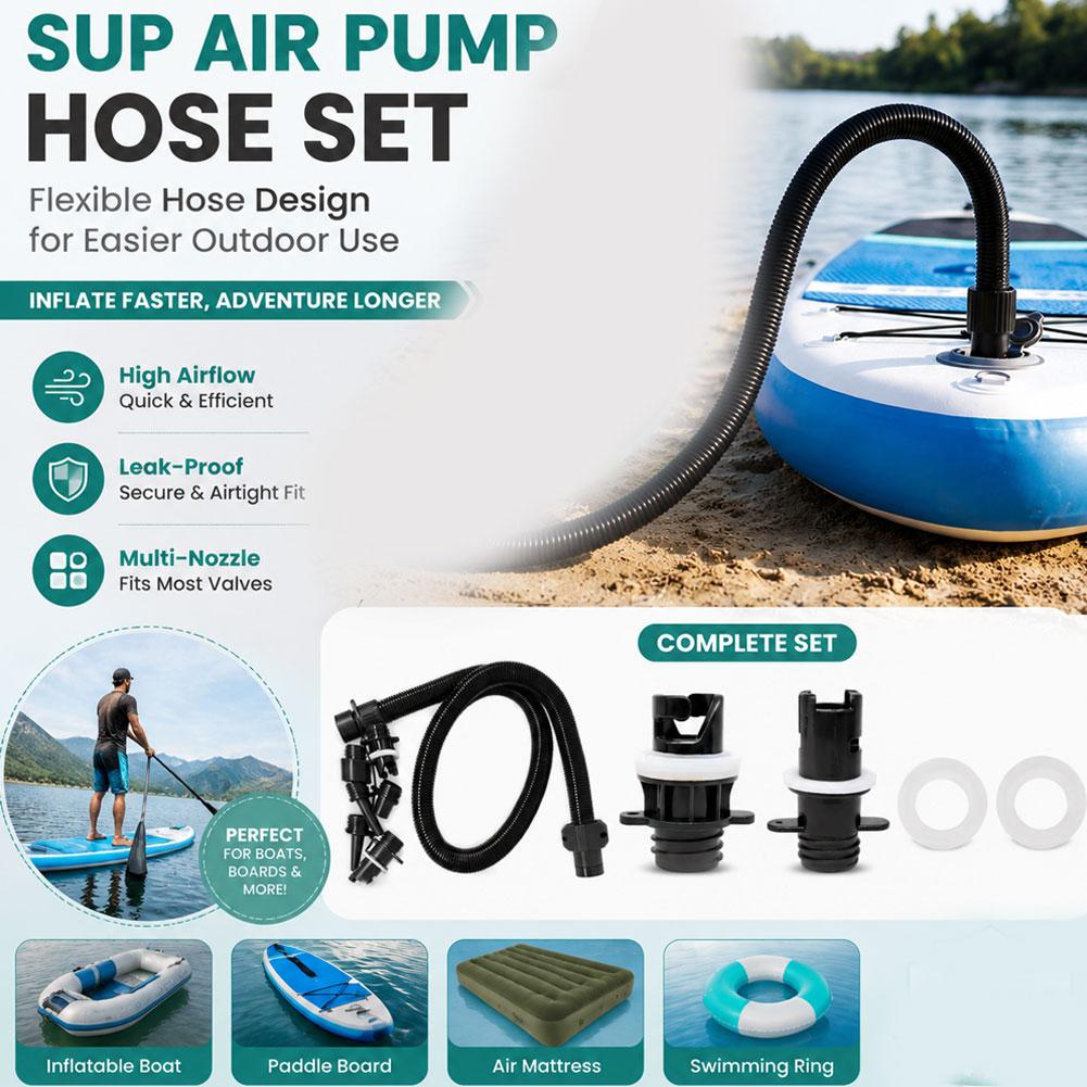 Kit Selang Udara dengan 7 Noze - Inflatable Boat Electric Pump ulasan dan harga