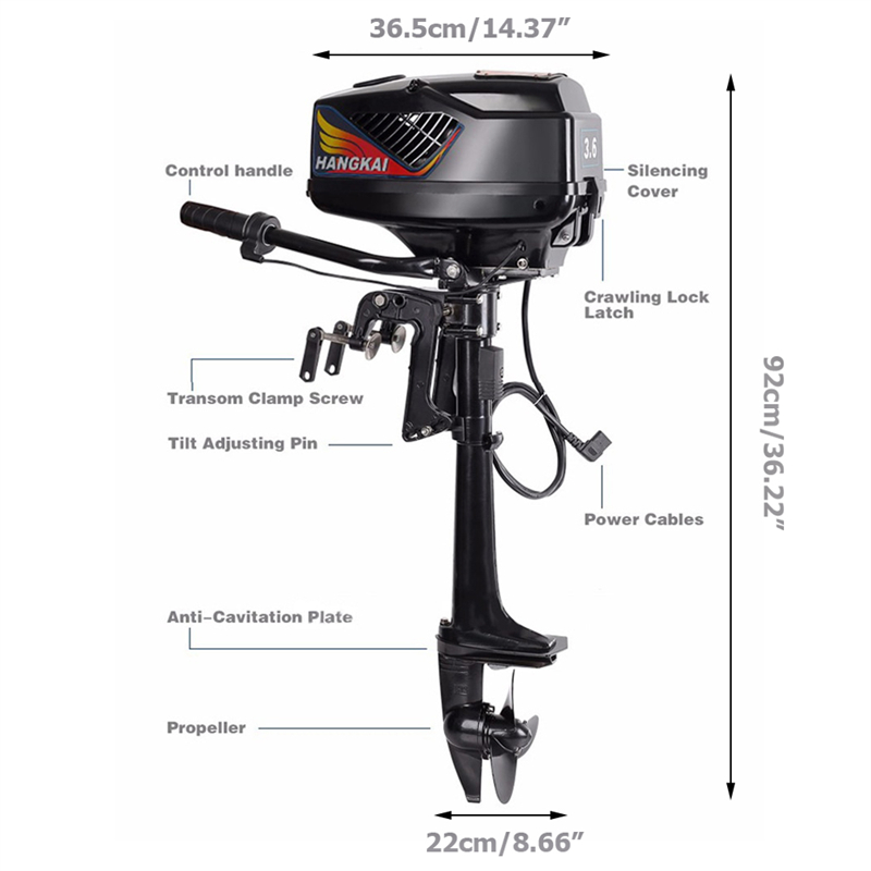 Mesin listrik tempel 48V 4,0 h - Electric Outboard Motor 3Hp ulasan dan harga
