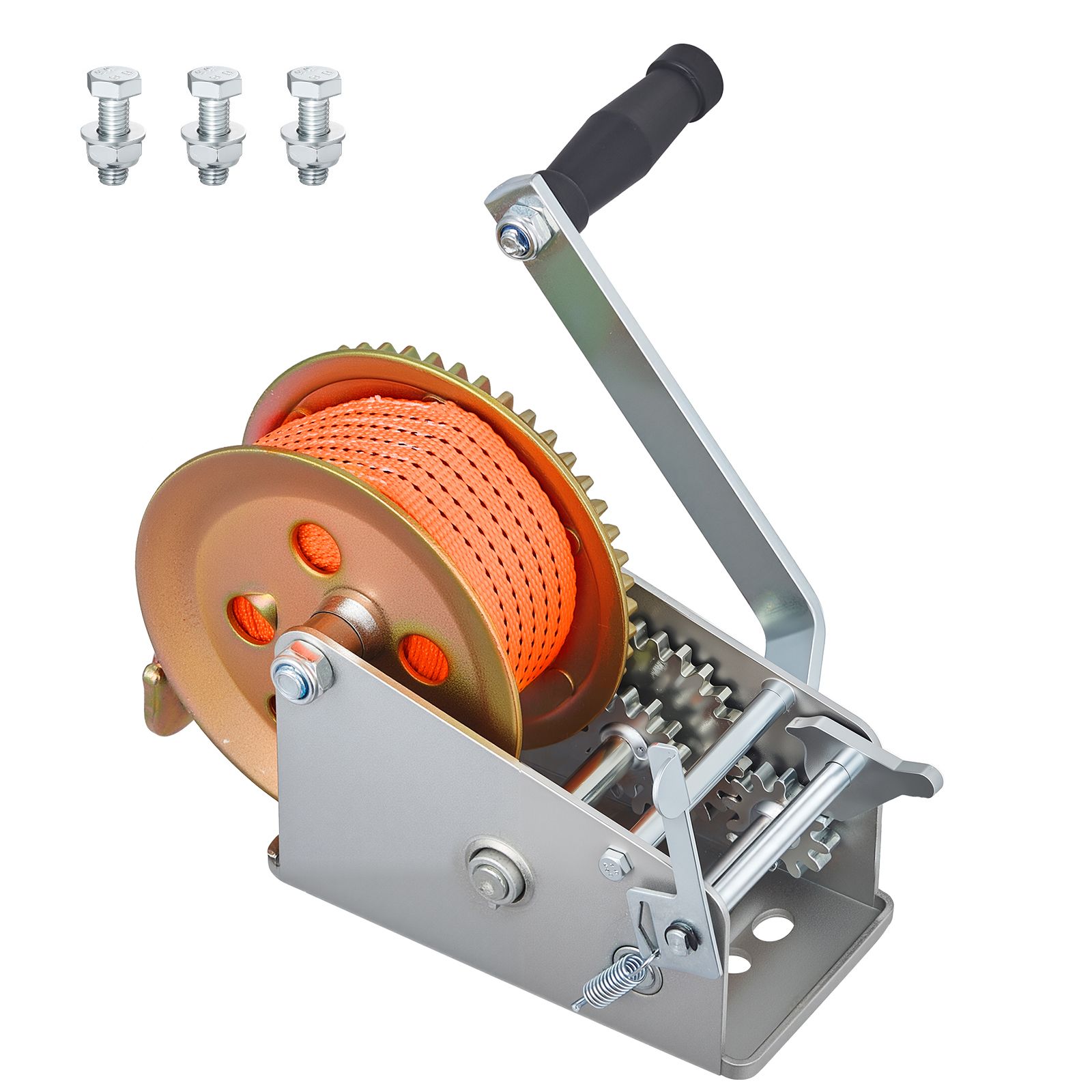 Winch Kapal, Winch Tangan 3500 - Boat Trailer Winch Strap ulasan dan harga